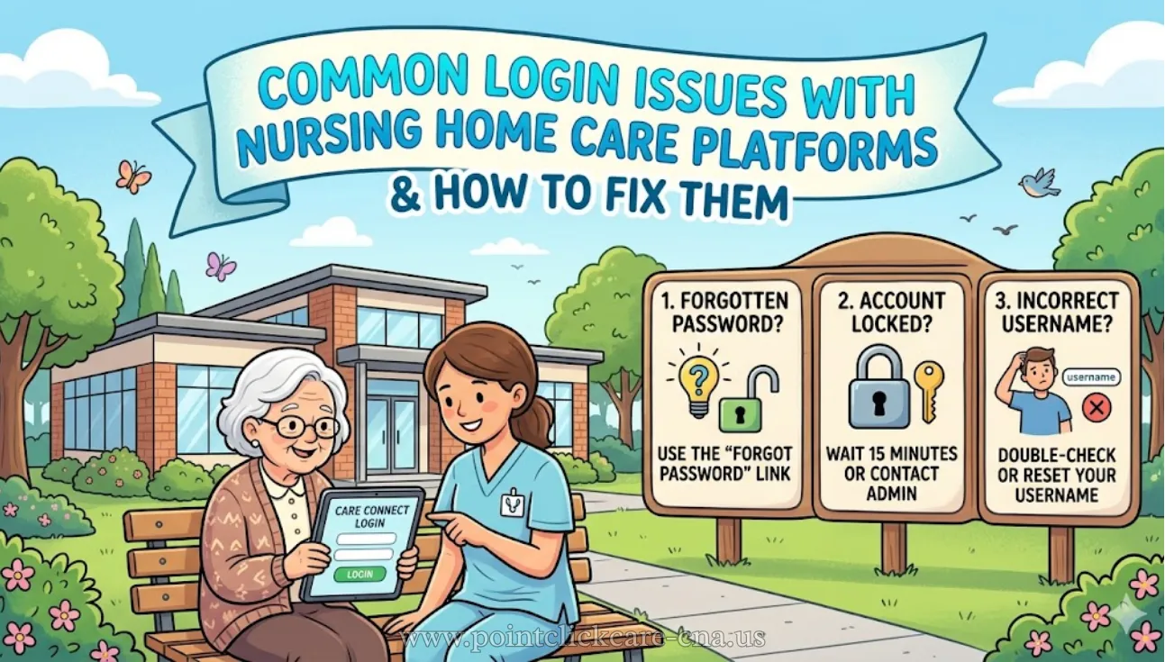 common login issues with nursing home care platforms and how to fix them