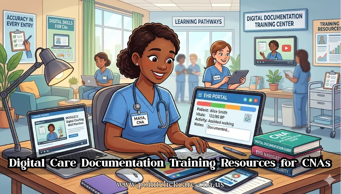 digital care documentation training resources for CNAs