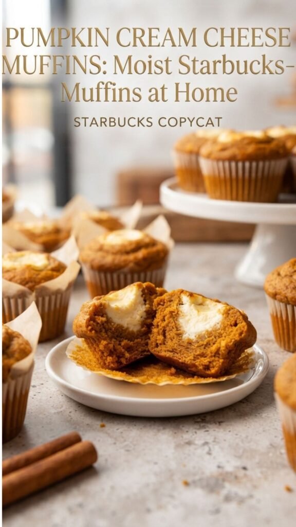 Pumpkin Cream Cheese Muffins Moist Starbucks-Style Muffins at Home (1)