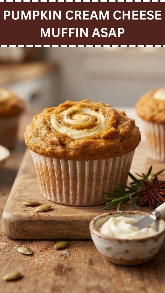 pumpkin cream cheese muffin asap